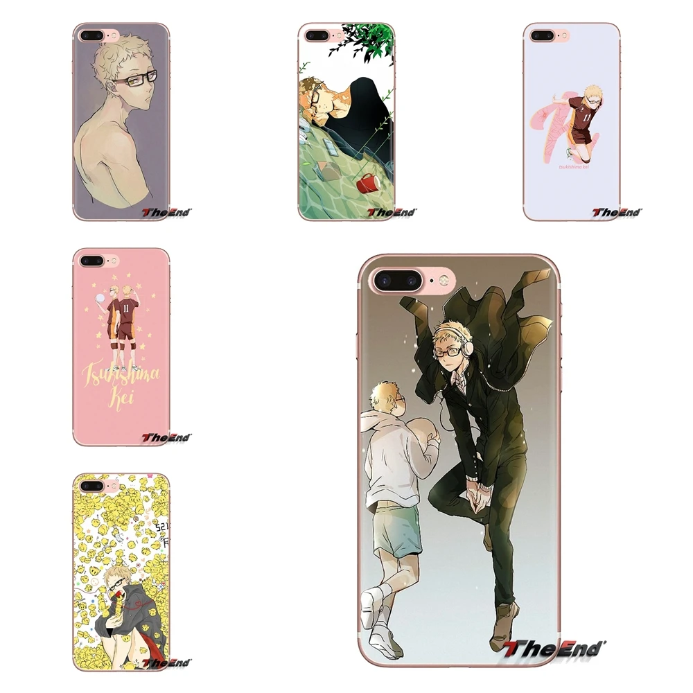 Soft Transparent Covers tsukishima kei Haikyuu anime series For Xiaomi Redmi 4A S2 Note 3 3S 4 4X 5 Plus 6 7 6A Pro Pocophone F1 |
