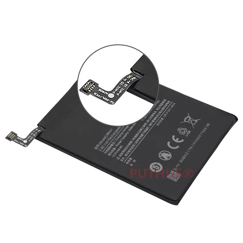 Аккумулятор для Xiaomi BN31 3000/3080 мАч Mi 5X Mi5X \ Redmi Note 5A pro Batterie Bateria аккумулятор смартфона