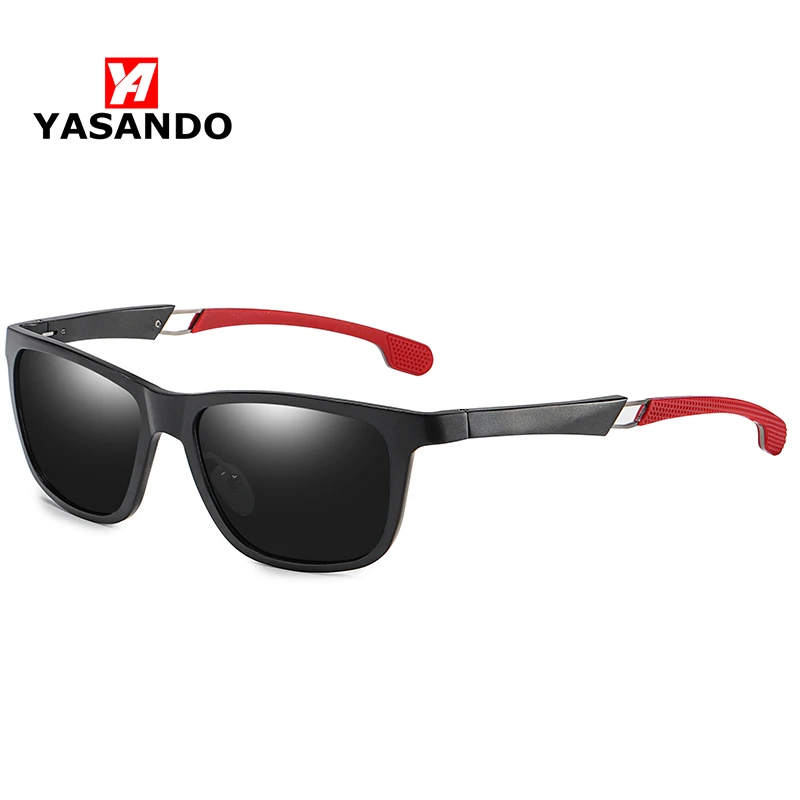 YASANDO 2019 поляризованные солнцезащитные очки мужские алюминиевые линзы в оправе с