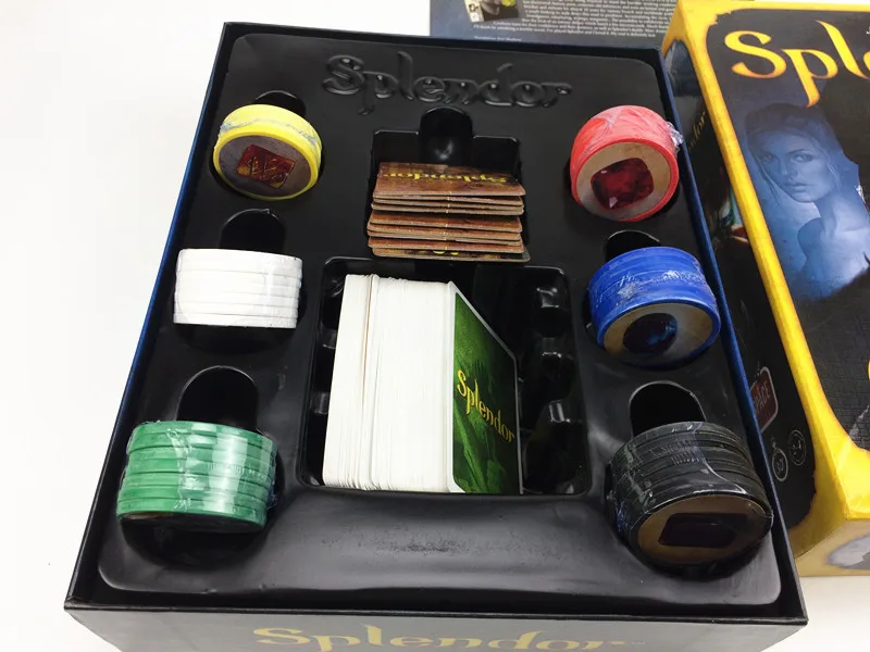 Splendor настольная игра Пасьянс драгоценный камень торговый город версия Базовая