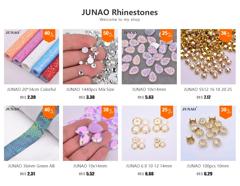 JUNAO 6, 8, 10, 12, 14 мм, Золотое основание, жемчужные бусины, стразы для шитья, Цветочная аппликация из страз, Пришивные жемчужины с плоской задней стороной для изготовления платьев