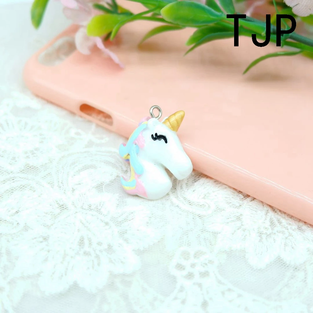 Kawaii Colorful Unicorn Charms Pendants for DIY decoration bracelets necklace earring key chain Jewelry Making | Украшения и