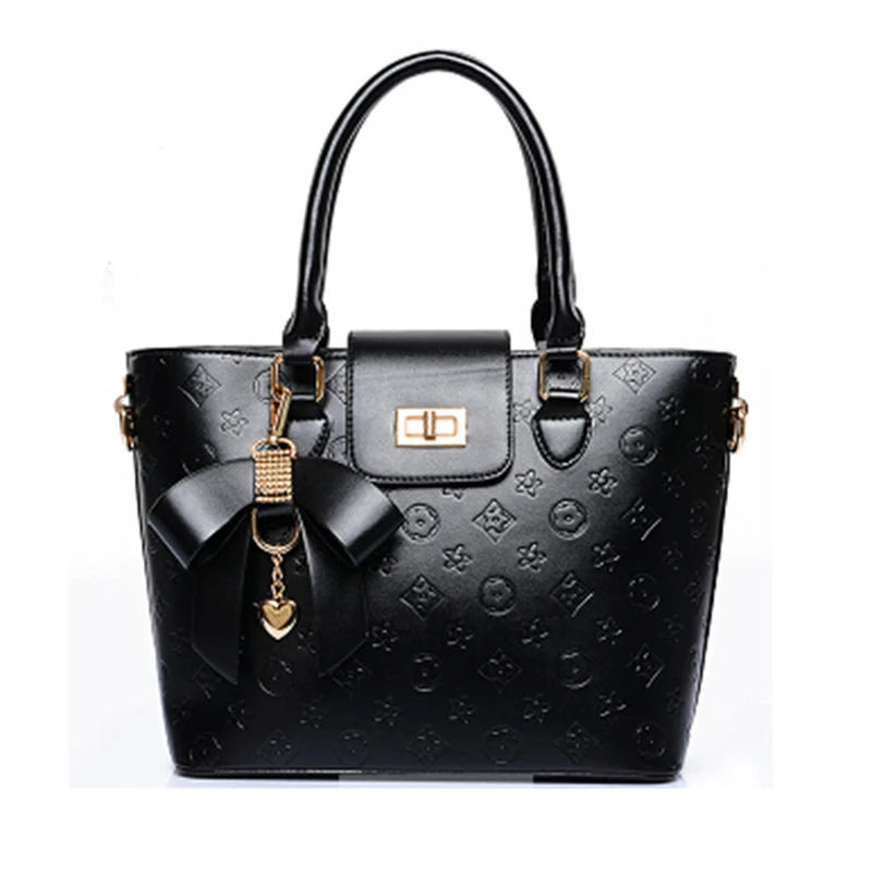 women handbag 2015 new women's fashion summer embossed Diamond butterfly Pendant patent leather shoulder bag big | Багаж и сумки