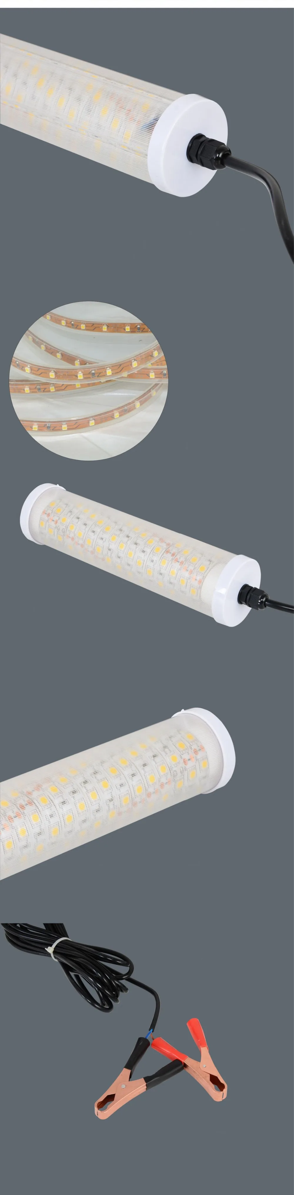 10-14 v Рыбалка light150pcs led 20 W 30 w подводный 5 m крючок для рыбной ловли привлекает лодка ночь креветки мульти-Цвет по выбору