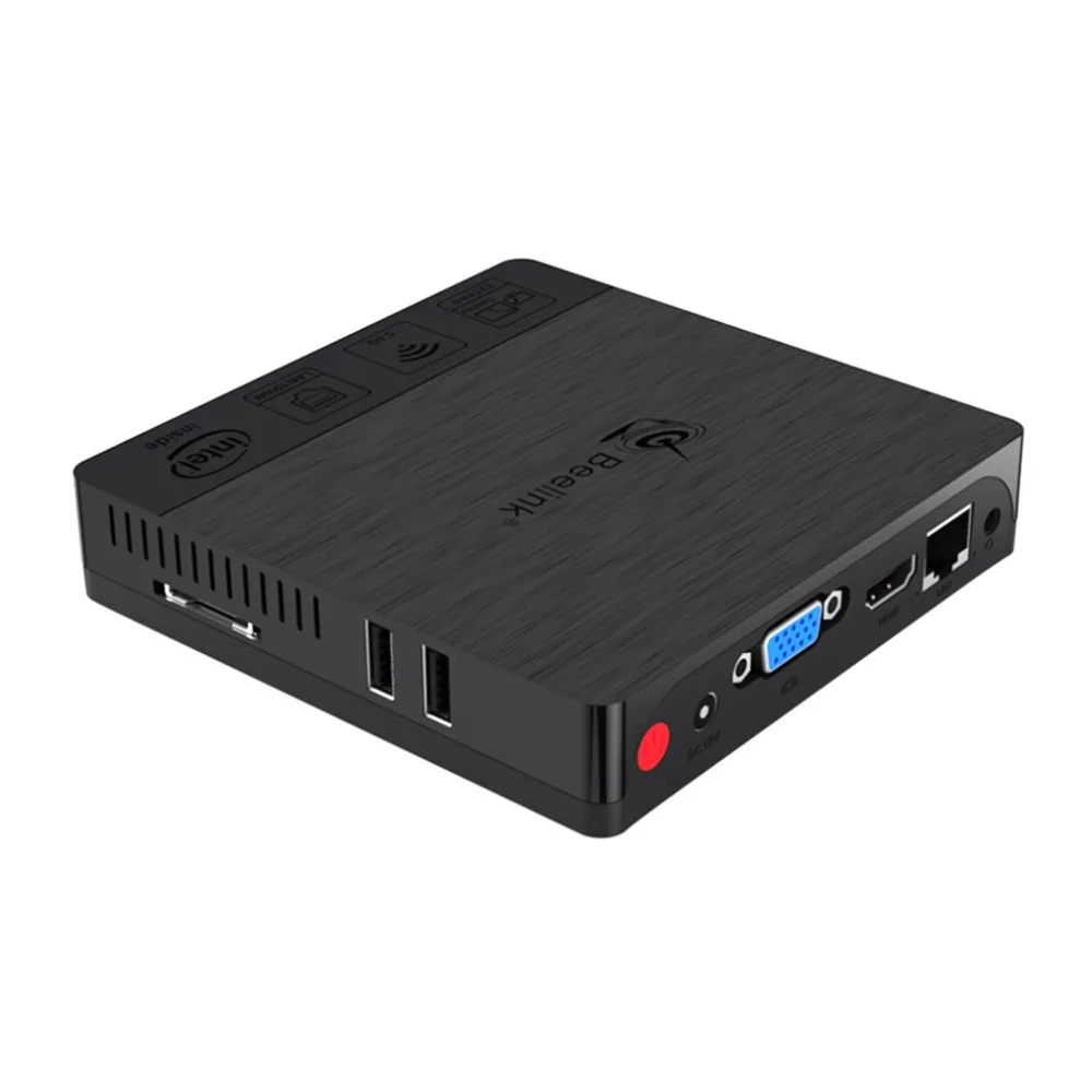 Мини ПК 4+ 64 Гб Intel Atom X5-Z8350 2,4/5,8 ГГц двухдиапазонный WiFi Bluetooth 4,0 Ethernet 1000 Мбит/с