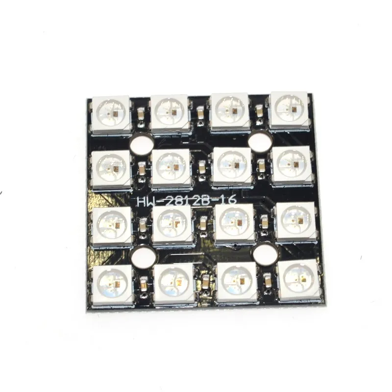 WS2812B 4*4 16 бит полный Цвет 5050 RGB светодиодный светильник Панель для Arduino оптовая