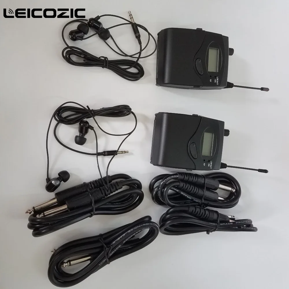 Leicozic монитор для ушей система с 2 приемниками 1 передатчик профессиональный