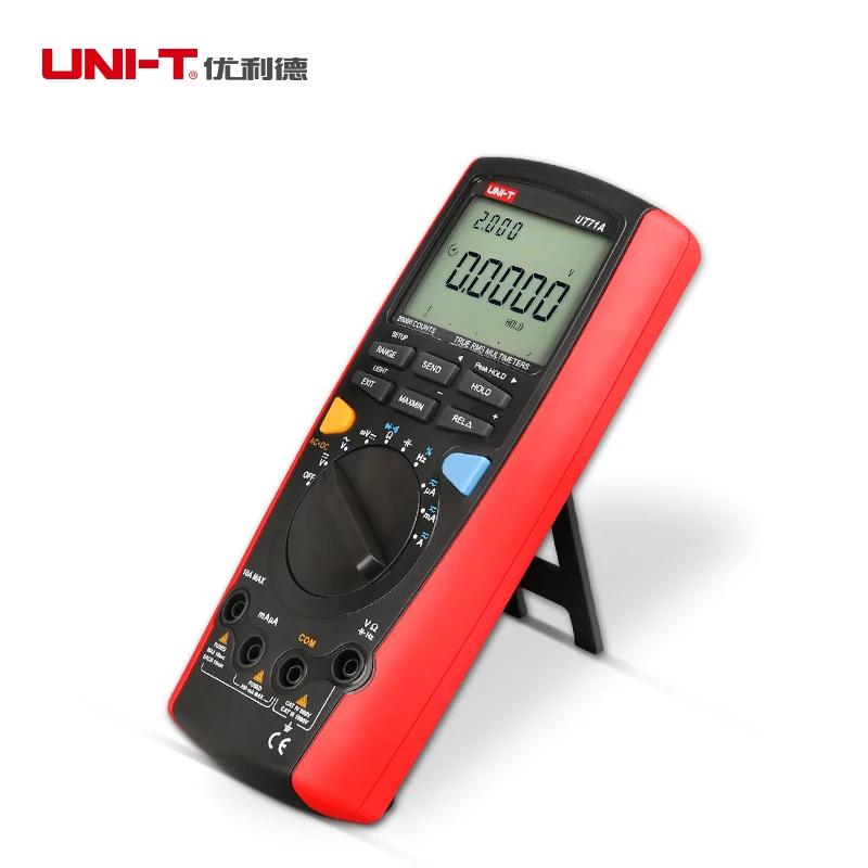 Uni t UT71A Интеллектуальный ЖК цифровой портативный профессиональный рель AC + USB tensao