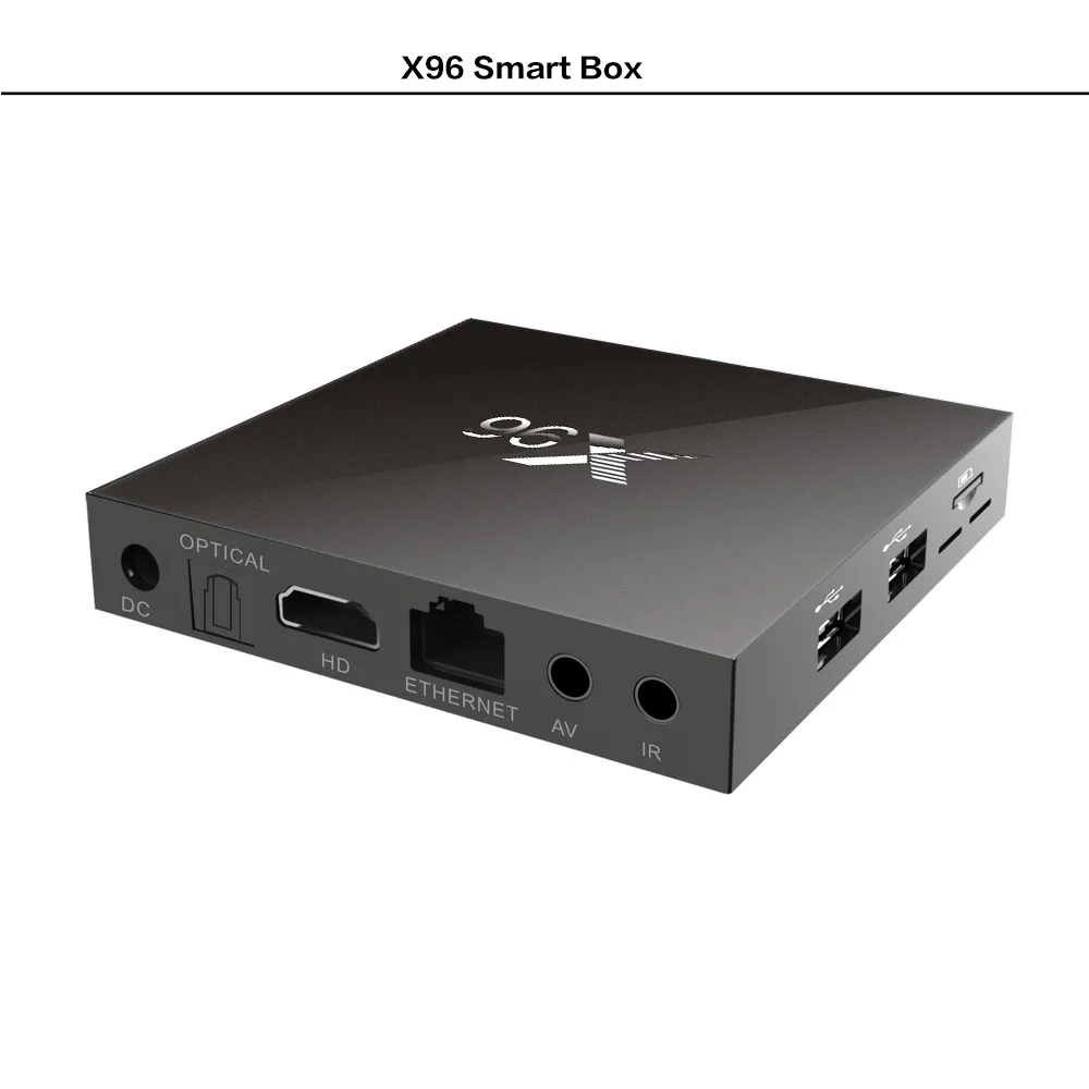 X96 Android 6 0 ТВ приставка Макс 2 Гб ОЗУ + 16 ПЗУ Amlogic S905X четырехъядерный wifi HDMI 4K * 2K HD