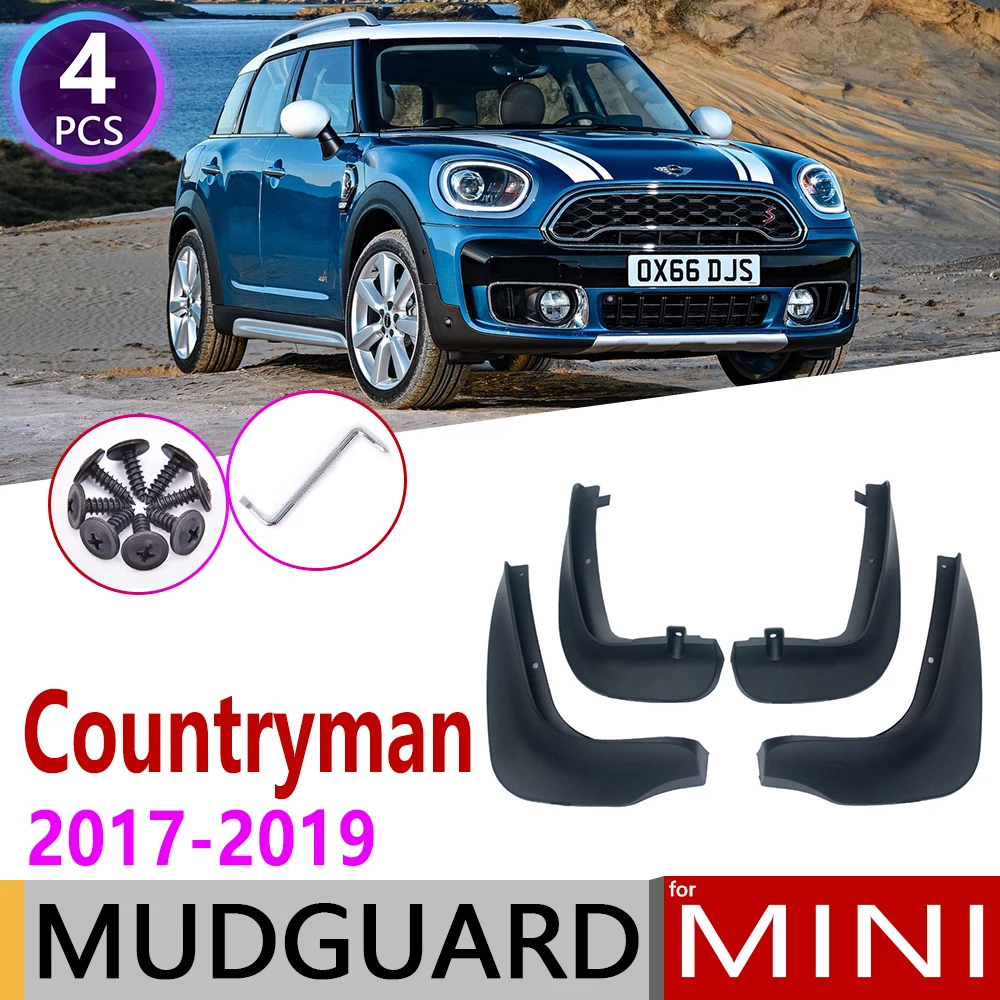 

Front Rear Car Mudflap for Mini Countryman F60 2017 2018 2019 Fender Mud Flap Guard Splash Flaps Mudguards Accessories 2nd 2 Gen