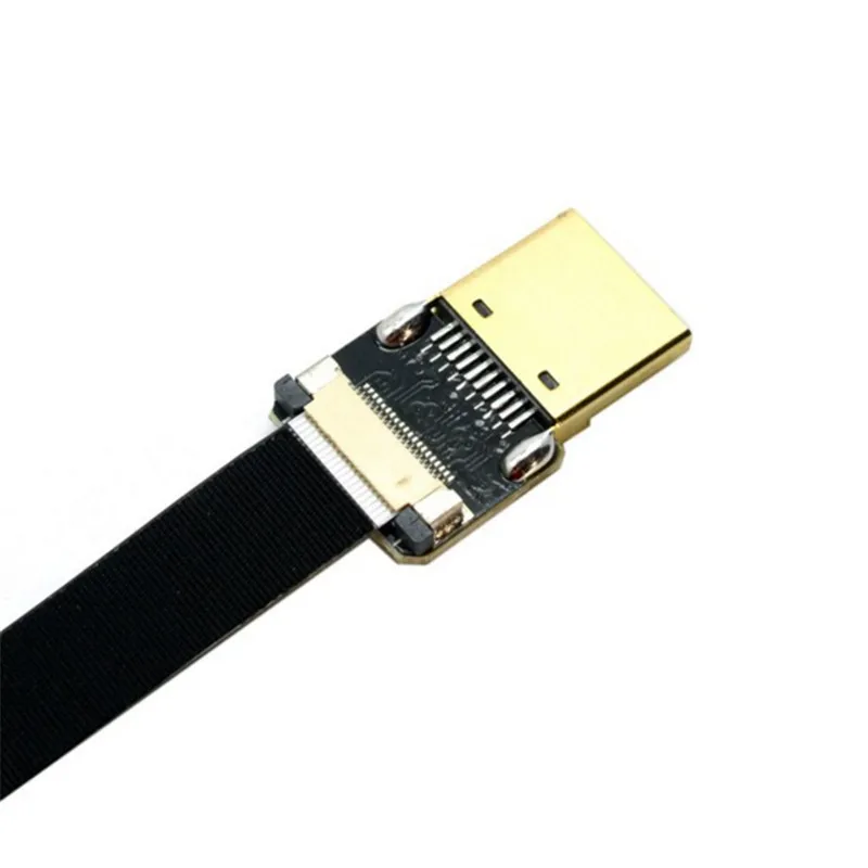 

FPV Type A Male to HDMI-compatible Male HDTV Cabo FPC Flat 10cm 20cm 50cm 100cm for Multicopter Aerial Photography