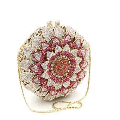 Женский черный розовый клатч с кристаллами серебряные красные желтые вечерние