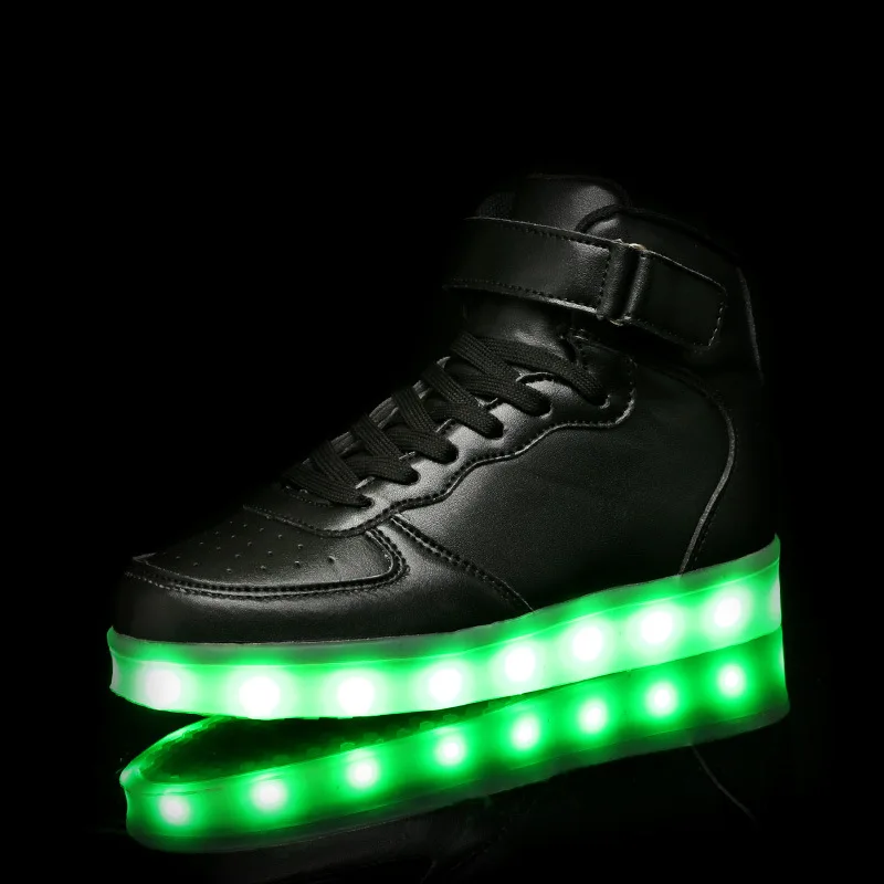 My Hero Academia Izuku Midoriya Led Cosplay Shoes Luminous Neon Basket Casual High Glowing With Usb Charge Light Up | Тематическая