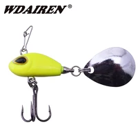 1pcs metal mini vib with rotate spoon fishing lure 28mm 12g winter ice lures fishing tackle crankbait vibration spinner