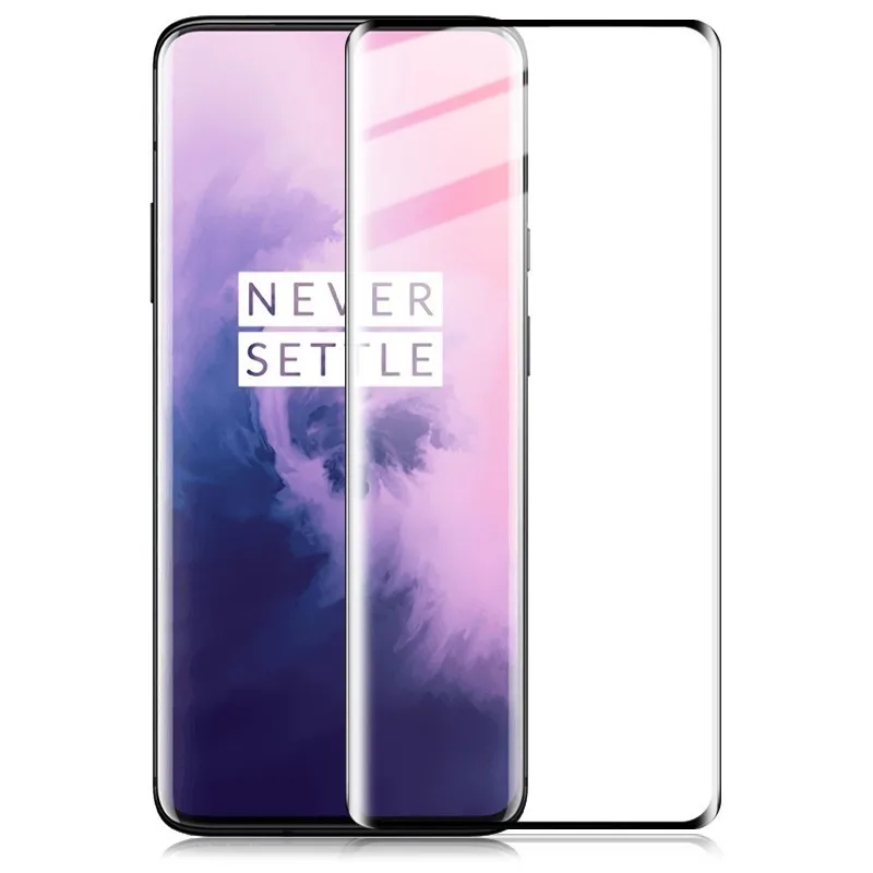 IMAK OnePlus 7 Pro Screen Protector 3D Curved Full Coverage Tempered Glass for OnePlus 7 Pro Protective Glass - Цвет: 3D Black