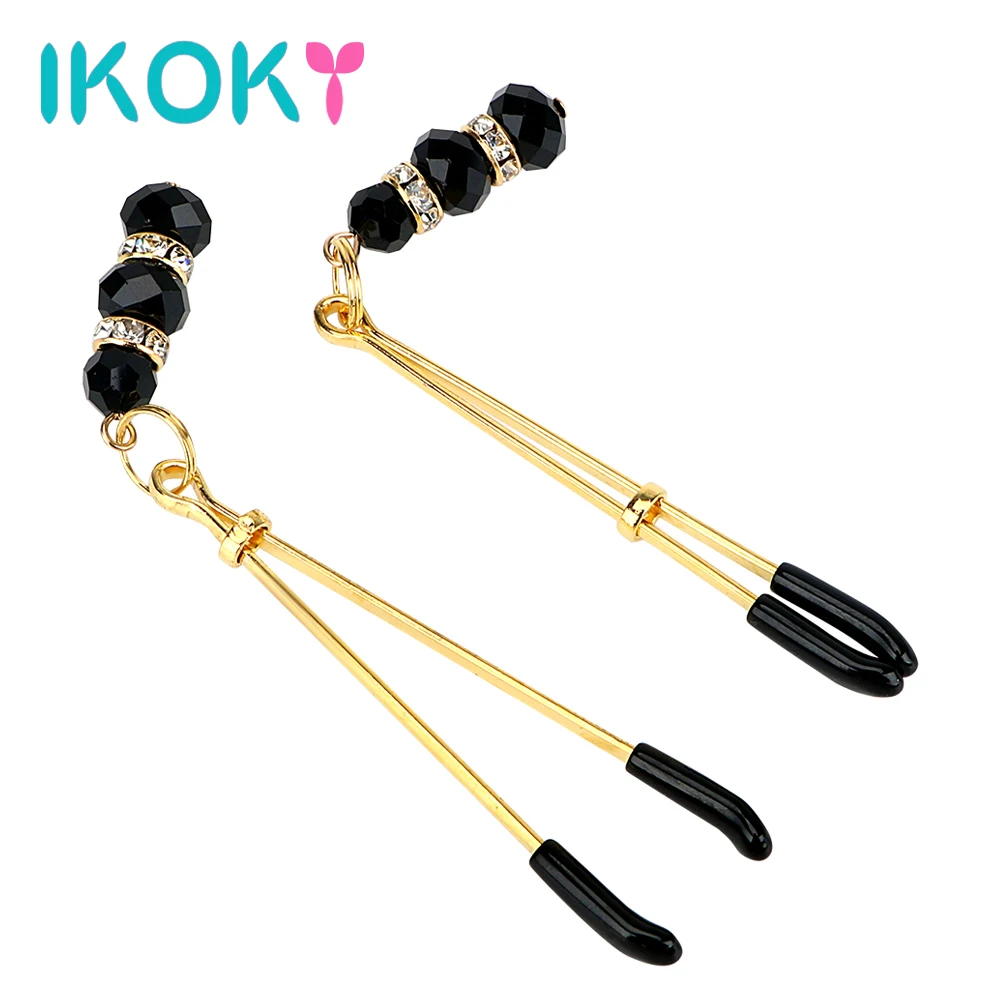 IKOKY 1 пара груди зажимы для половых губ сосков Регулируемый зажим эротический