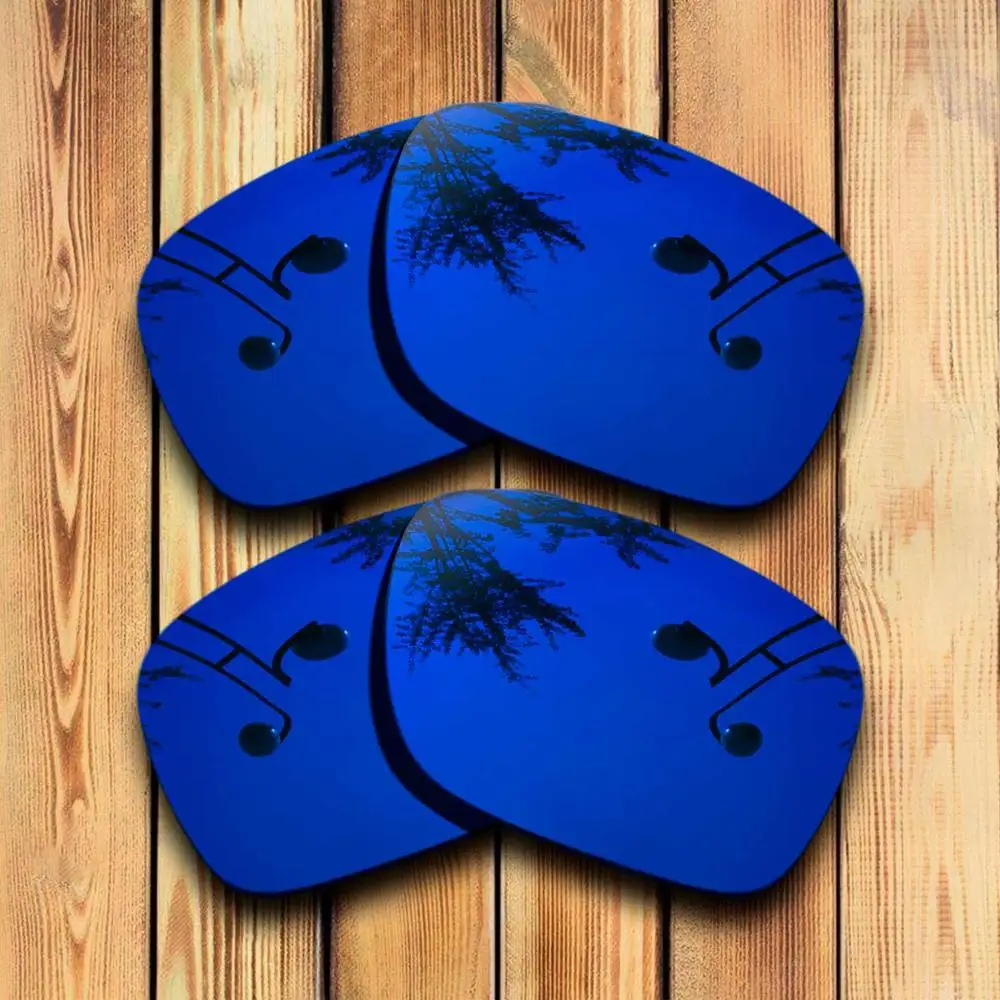 2 PAIRS -Deep Blue 2 пары точно вырезанные поляризованные Сменные линзы для солнцезащитных очков Оукли Холбрук-много цветов - Цвет линз: 2 PAIRS -Deep Blue
