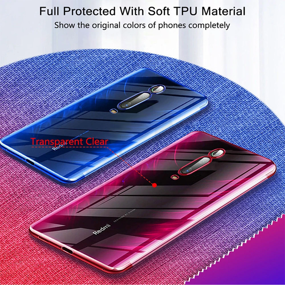 Для Xiaomi Mi 9T роскошный чехол с покрытием мягкий TPU прозрачный чехол для Xiaomi Mi 9T Pro полный защитный бампер чехол s