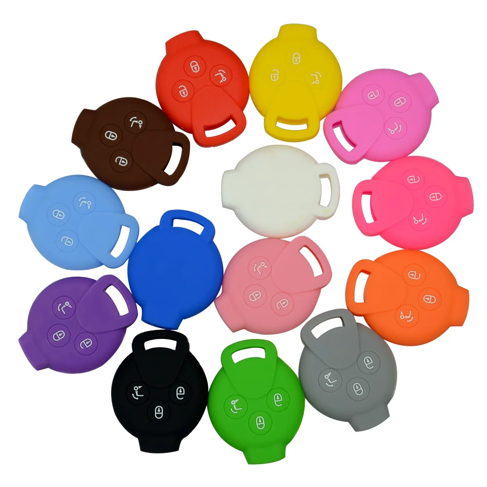 OkeyTech силиконовый чехол для автомобильного ключа Сменный Чехол Benz Smart Fortwo City Coupe