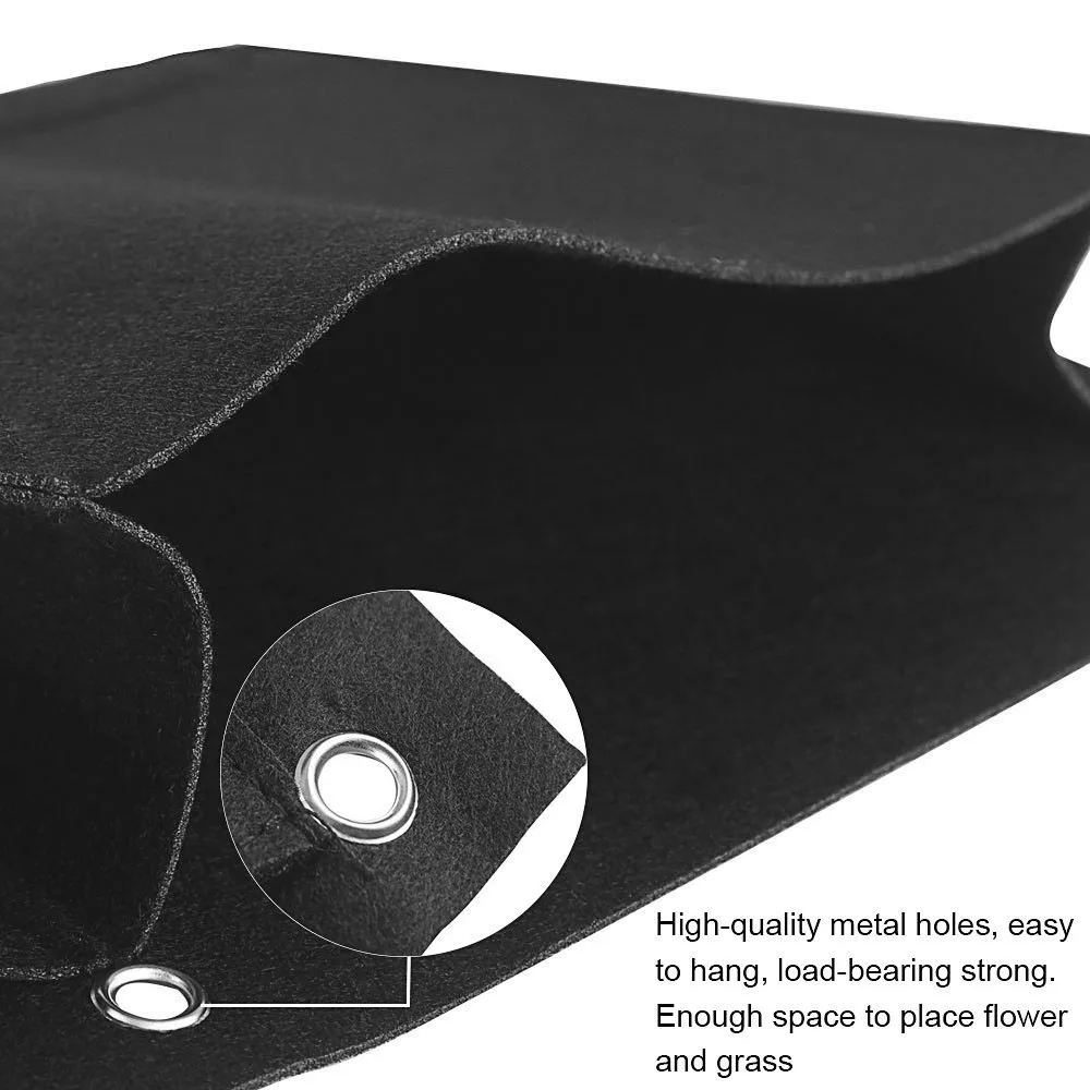 GVCD Вертикальная садовая сеялка 4 кармана настенный войлок мешочки для