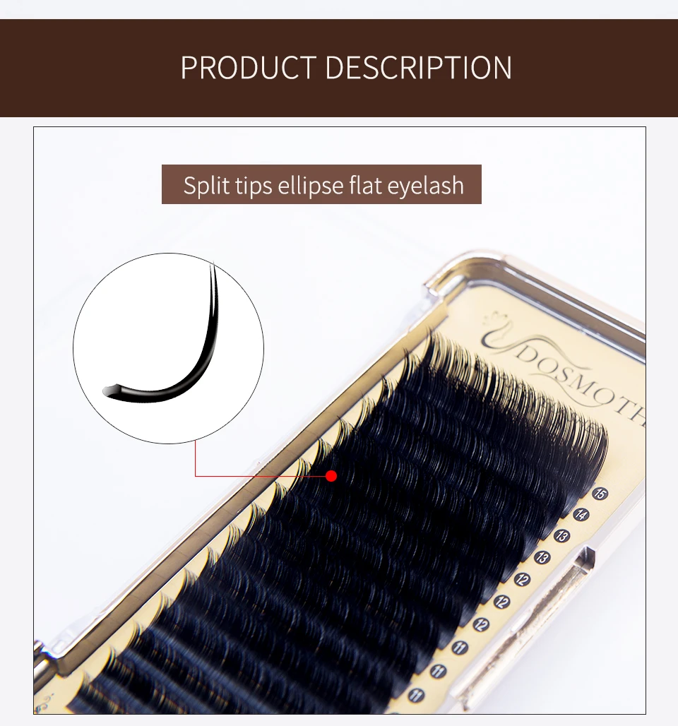 16row mix 8-15 мм ellipse split Flat hair 3D synthetic, natural, индивидуальное наращивание ресниц, ресниц, ресницресницы накладные ресницы для наращивания 3d накладные ресницы 3d