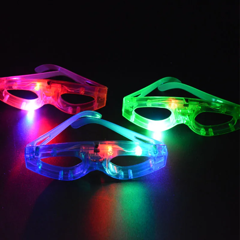 Светящиеся квадратные очки маска для глаз мигает глаза Хэллоуина вечеринки