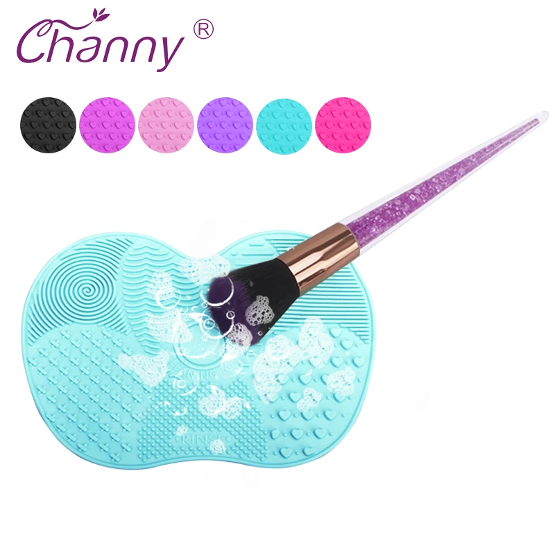 Silicone Brush Cleaner Mat Washing Tools for Cosmetic Make up Eyebrow Brushes Cleaning Pad Scrubber Board Makeup Clean Tool | Красота и