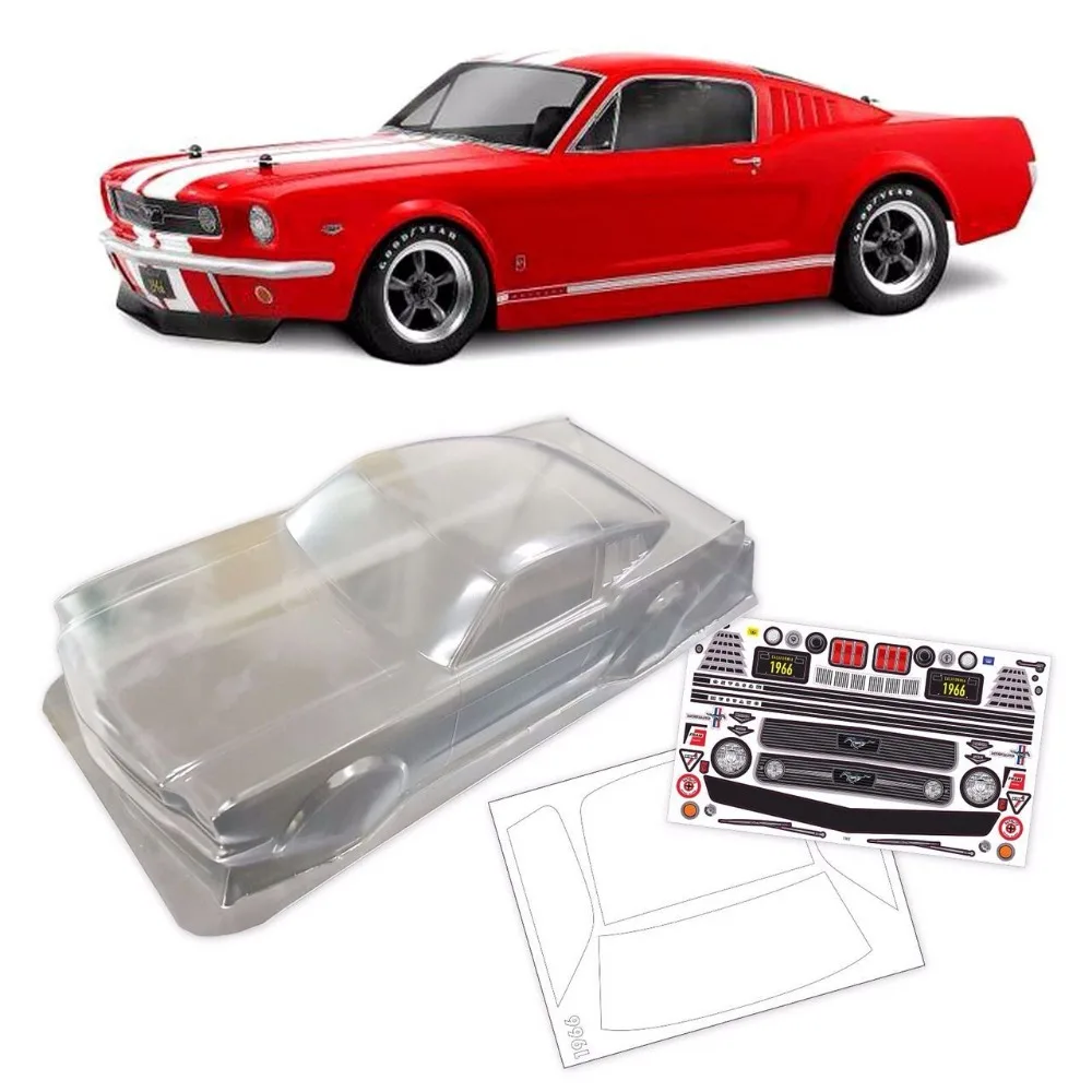 Масштаб 1/10 RC дрифт Onroad внутренний корпус 1966 Ford Mustang GT 200 мм для HPI KYOSHO TAMIYA HSP REDCAT FS
