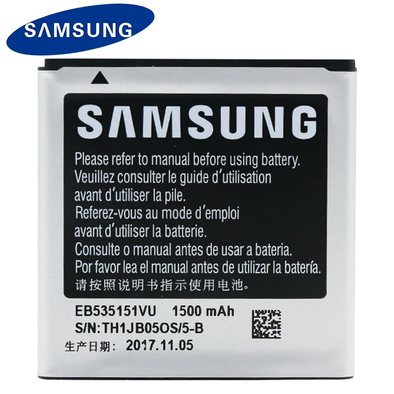 Samsung 100% Оригинальные Замена Батарея для samsung Galaxy S Advance i9070 I659 B9120 I9070P 1500 мАч EB535151VU |