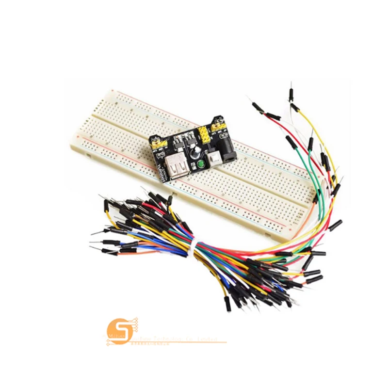 MB102 макет модуля питания+ MB-102 830 точек Solderless Прототип Хлеб доска комплект 65 гибкие перемычек