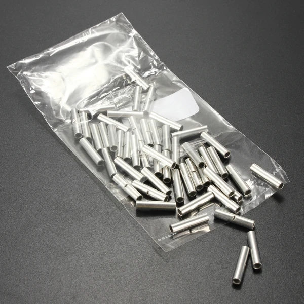 50 шт./лот 18-22 AWG Калибр неизолированные/неизолированные стыковые обжимные разъемы