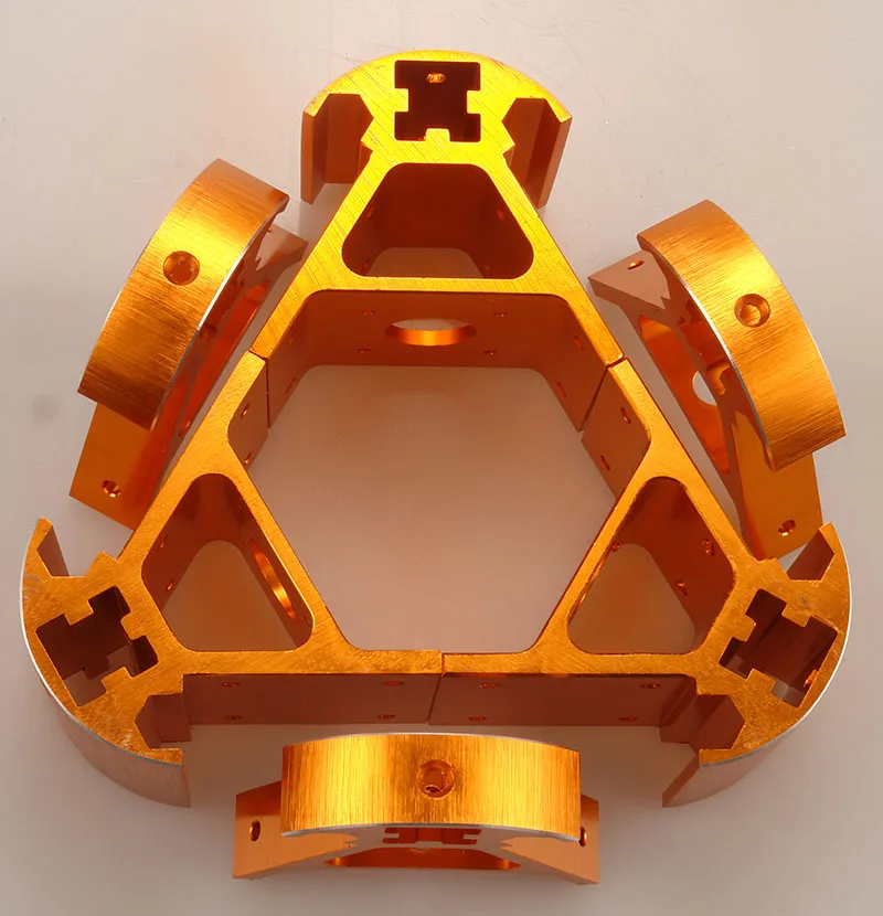 Рамка косселя Reprap для алюминиевого профиля, угловая арматура из алюминиевого сплава, набор углов, красочный синий оранжевый красный золотой