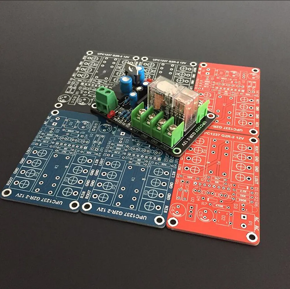 UPC1237 защита усилителя динамика PCB пустая плата красный/синий/черный