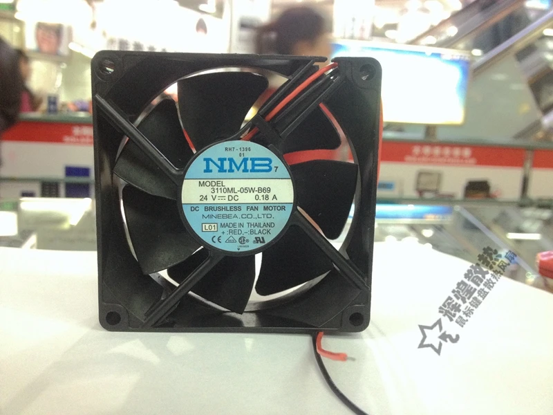 Новый NMB MAT Minebea 3110ML 05W B69 8025 24В 12В 0.18A 8 см преобразователь частоты охлаждающий