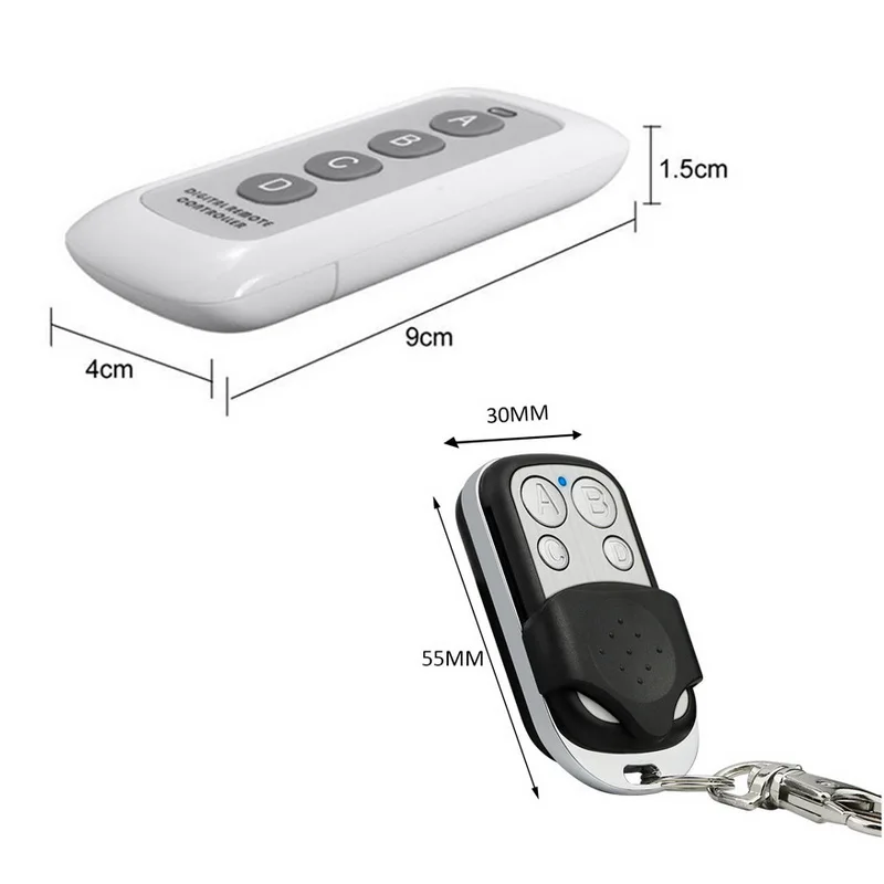 ABCD 4 Buttons Wireless RF Remote Control 433 MHz Portable For Garage Door Indoor Lighting Smart Switch | Обустройство дома
