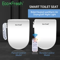 ecofresh heated toilet seat smart bidet toilet electric bidet cover intelligent toilet seat led lighting toilet seat