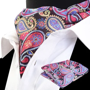 Набор мужских носовых платков RBOCOTT, винтажный роскошный классический квадратный Карманный платок с пейсли-рисунком, мужской свадебный костюм