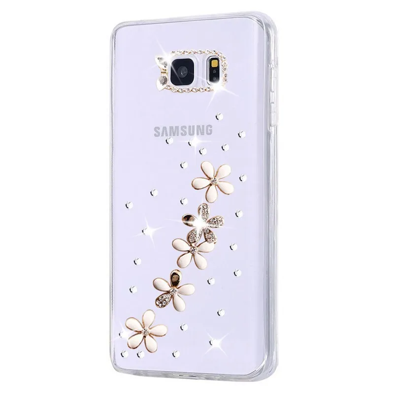 Роскошный прозрачный блестящий чехол со стразами для Samsung Galaxy A9 A7 2018 A920 A750 A8 A6 PLUS