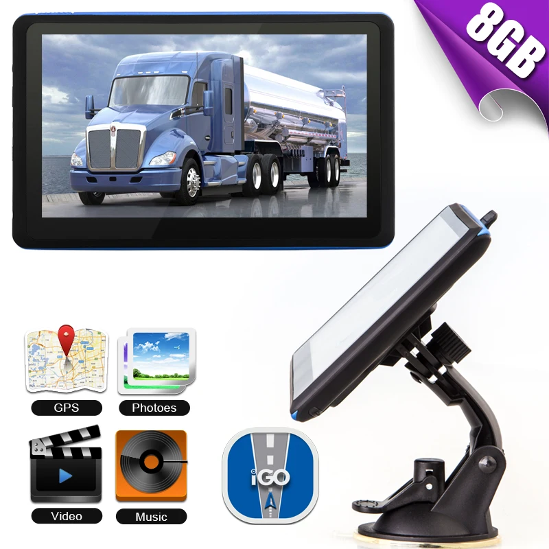 Goldbay 7 дюймов HD Автомобильный Gps-навигация AVIN Емкостный экран FM 8 ГБ/256 МБ