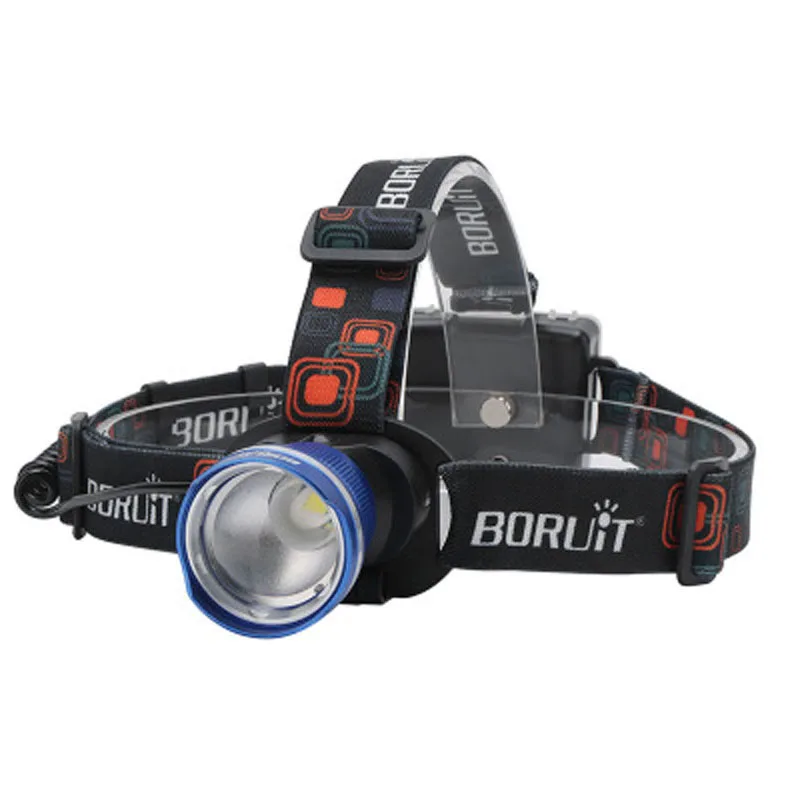 BORUIT RJ-2166 T6 1000 люмен 3-режимный масштабируемый светодиодный налобный фонарь(3xAA