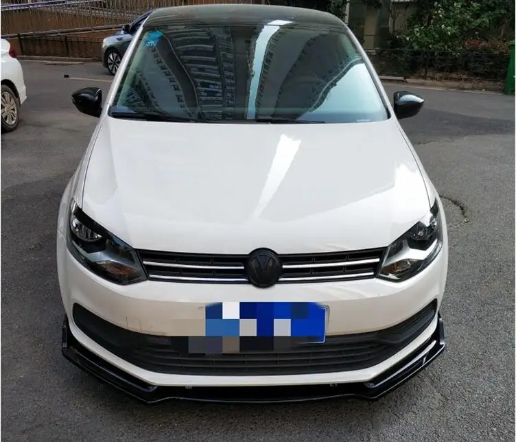 ABS передний сплиттер бампер спойлер Диффузор Крышка для VW POLO по EMS