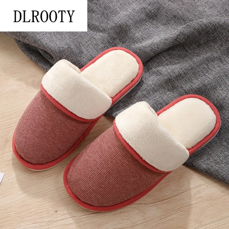 

Women Slippers Indoor Flip Flops 2018 New Autumn Winter Warm Fashion Platform Silent Non-slip Shoes Woman Slides Flat Casual