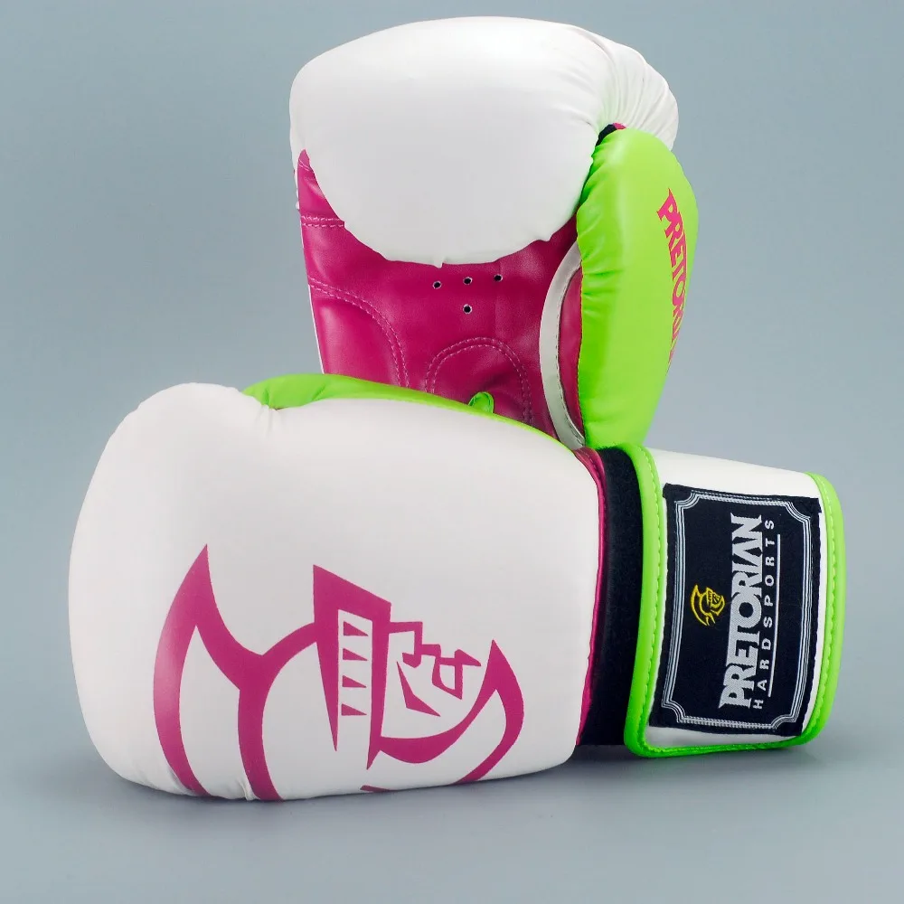 8-16 унций фитнес Pretorian Grant Luva Boxe MMA тренировочные боксерские перчатки из розовой