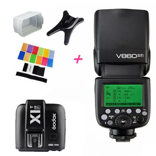 V860IIF Вспышка Godox V860II V860II-C/N/S 2,4G 1/8000s с литий-ионным аккумулятором 2000 мАч, беспроводной светильник-вспышка для sony A7 A7S для Canon для Nikon - Цвет: V860IIF