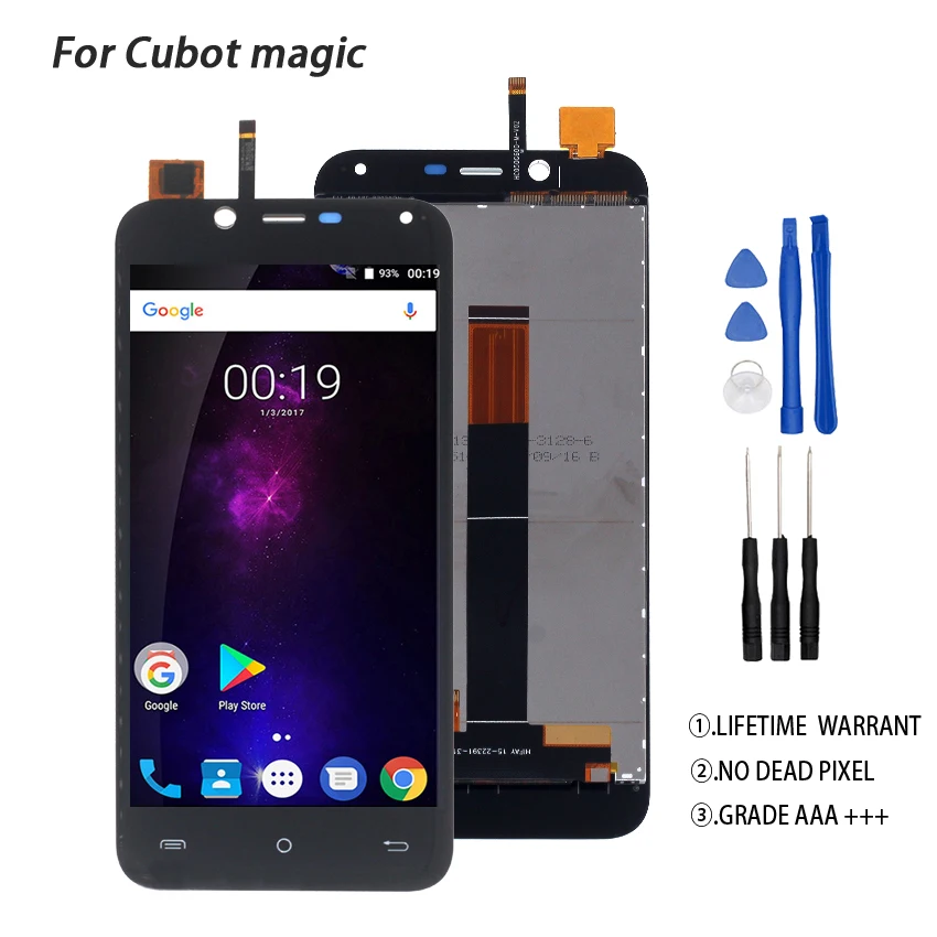 Оригинальный для Cubot Magic LCD дисплей сенсорный экран дигитайзер телефон запчасти