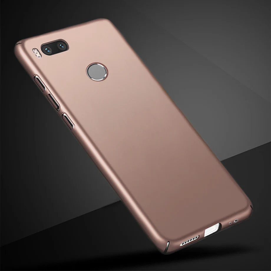 Чехол для Xiaomi Mi A1, чехол для Xiaomi MiA1, Роскошный Матовый Жесткий чехол для телефона, чехол для Xiaomi Mi A1 A 1 5X, Противоударная задняя крышка 5,5" - Цвет: Rose Gold