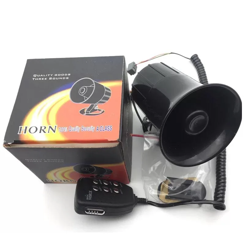 12V 110Db 30W 6 звук мотоцикла Супер громкая сирена полиции Пожарные машины скорой помощи Предупреждение сирена громкоговоритель
