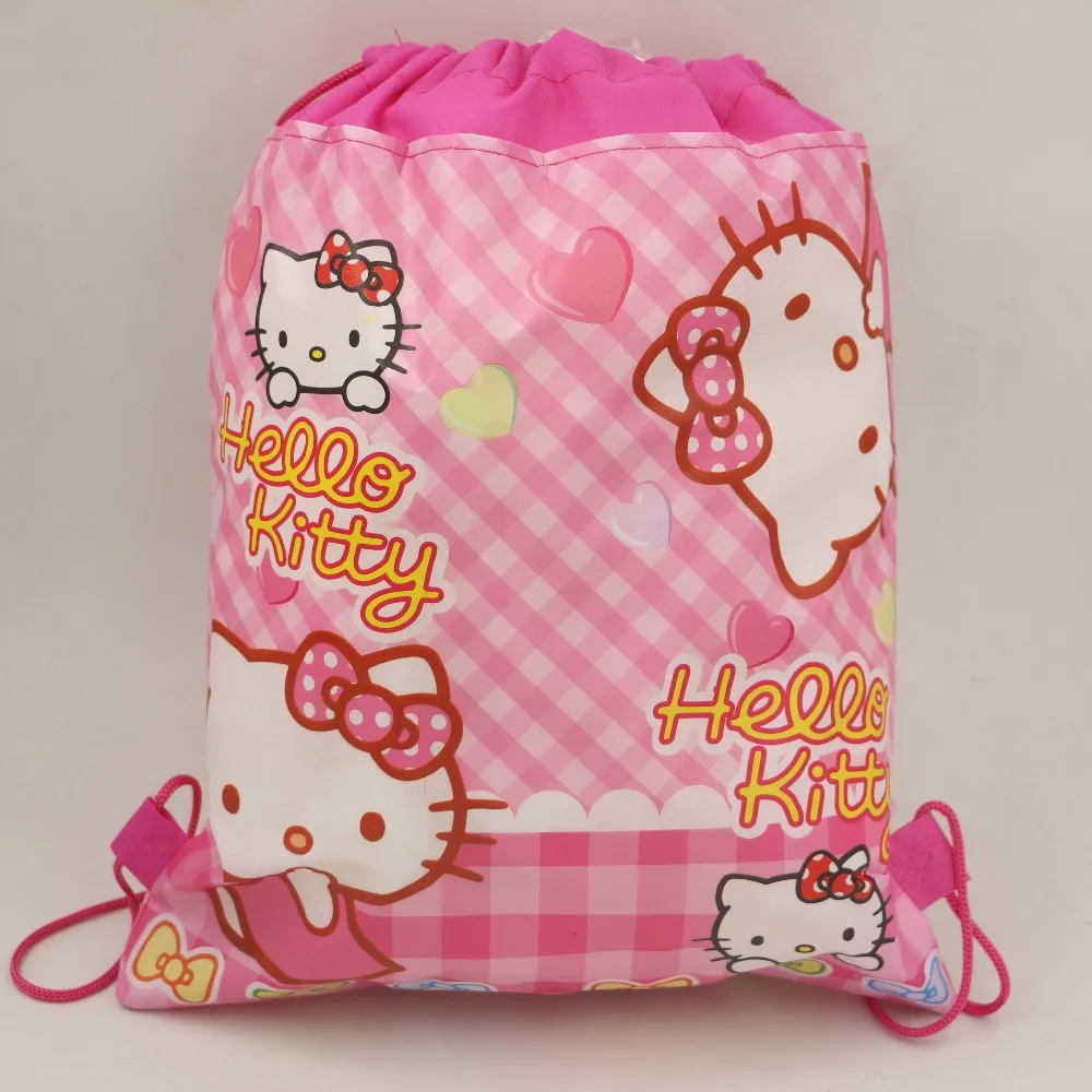 1 шт. День рождения мультфильм Дети сувениры мешки Drawstring Baby Shower нетканый рисунок