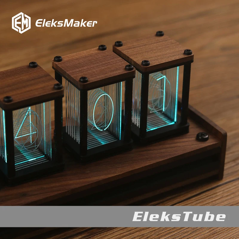 RGB псевдо светящиеся трубчатые часы DIY kit светодиодный рабочий стол креативное