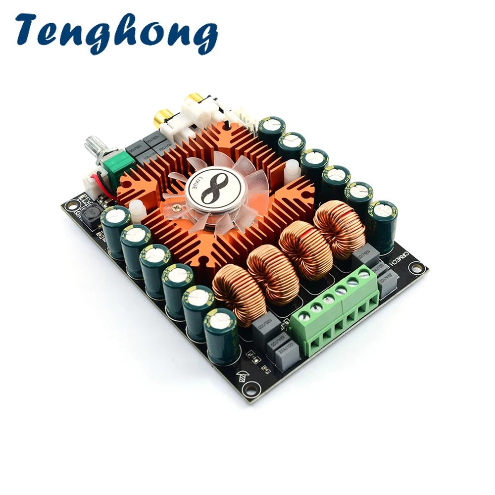 

Tenghong TDA7498E Digital Power Amplifier Board 160W*2 Dual Channel 2.0 HIFI Stereo Audio Amplificador Support BTL220W DC12V-36V